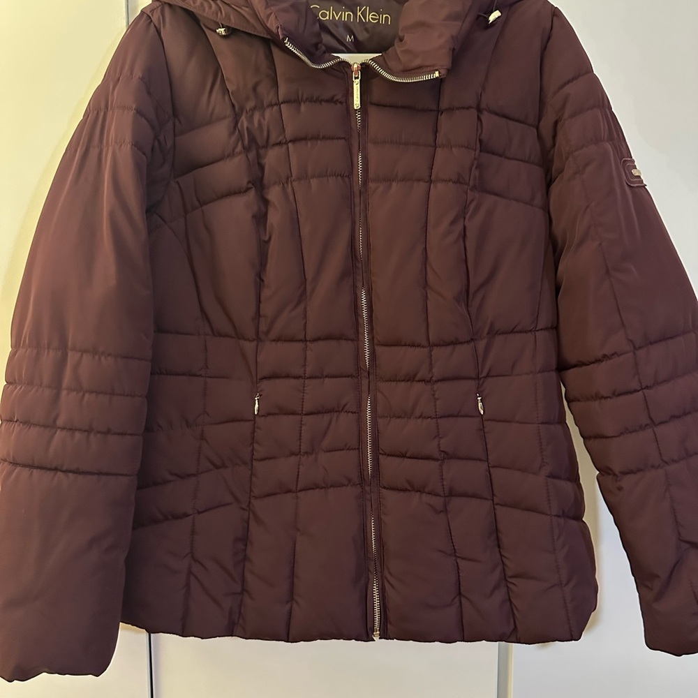 Calvin Klein Women's Deep Purple Puffer Jacket